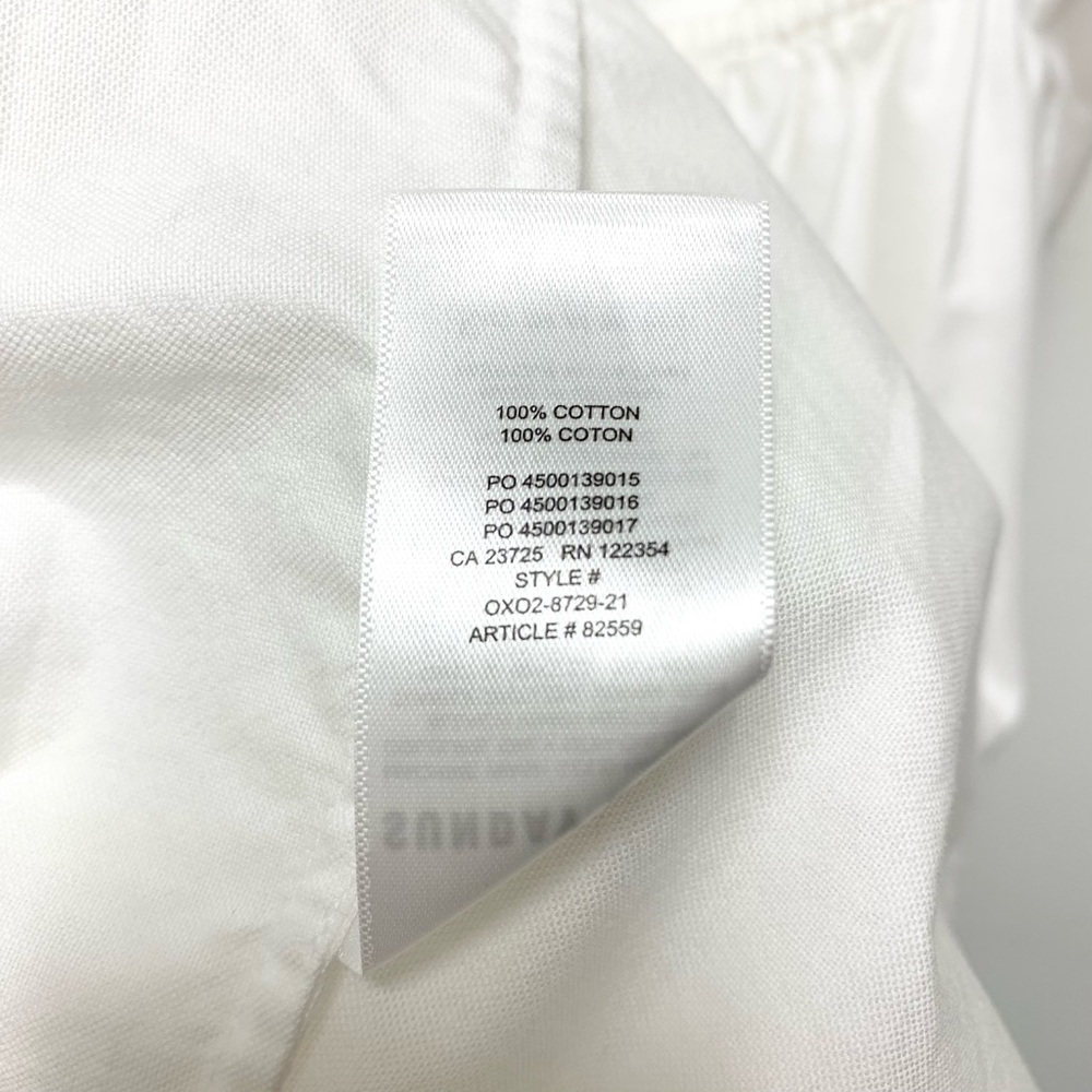 Aritzia Sunday Best Saida Babydoll Mini Dress Size Medium Puff Sleeve Open Back - Picture 12 of 12